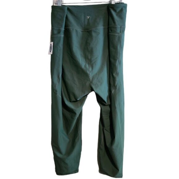 4X high rise 7/8 ankle green Old Navy leggings powersoft - Picture 2 of 5